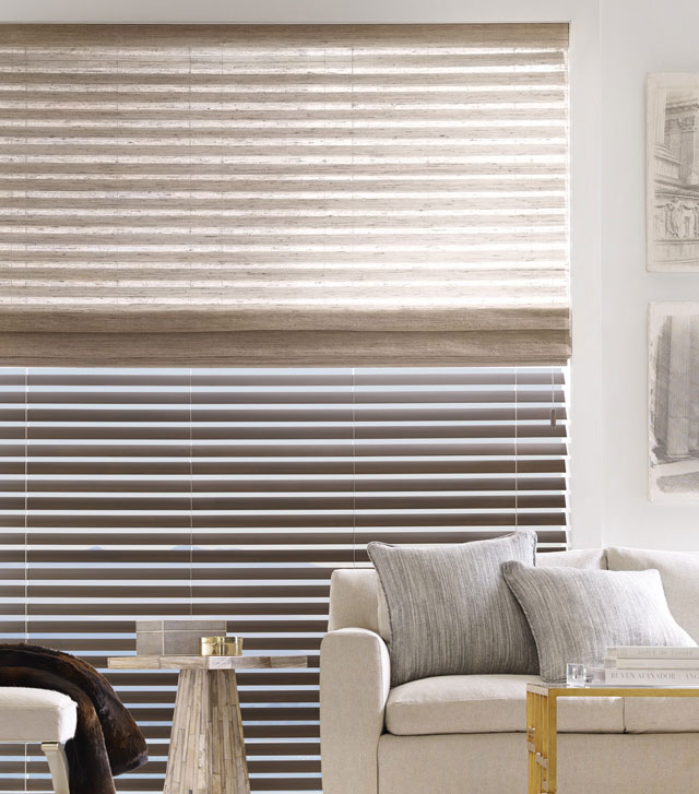 Hartman Forbes wood and woven blind SK Shading Systems