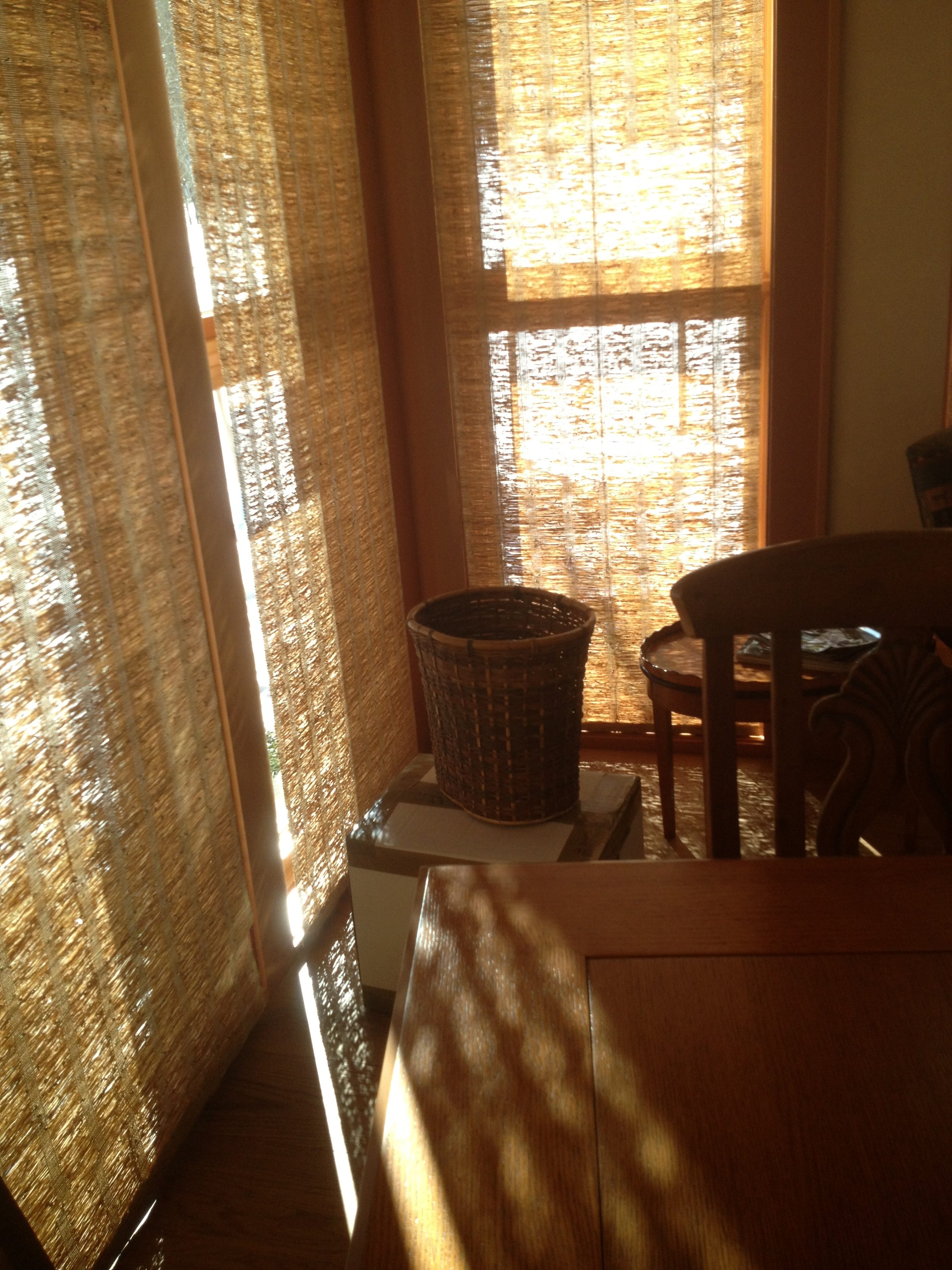 Hartmann and Forbes Handwoven Textile Roman Shade in Edwards, COCO